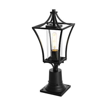 Elegant Lighting Belgrade 19" Tall Post Light Black