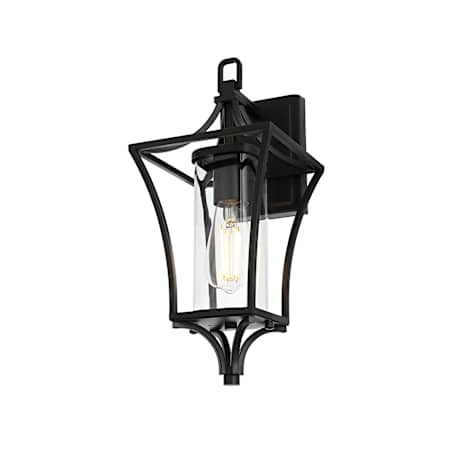 Elegant Lighting Belgrade 16" Tall Outdoor Wall Sconce Black