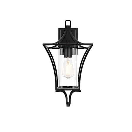 Elegant Lighting Belgrade 19" Tall Outdoor Wall Sconce Black