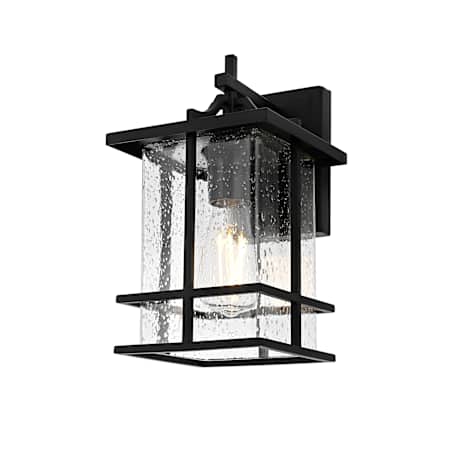 Elegant Lighting Miller 12" Tall Outdoor Wall Sconce Black