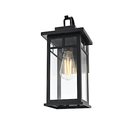 Elegant Lighting Mercer 16" Tall Outdoor Wall Sconce Black