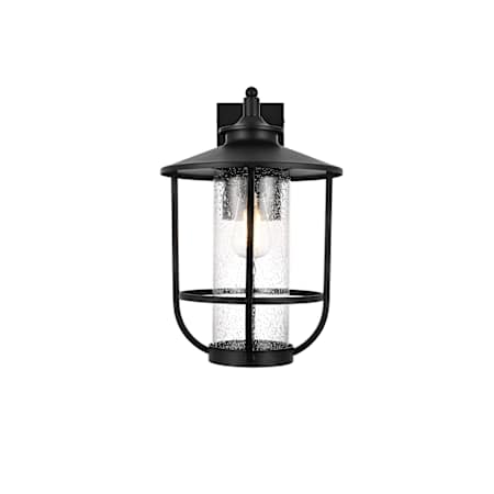 Elegant Lighting Janney 17" Tall Outdoor Wall Sconce Black