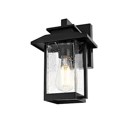 Elegant Lighting Tioga 12" Tall Outdoor Wall Sconce Black