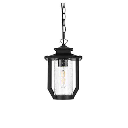 Elegant Lighting Sepviva 7" Wide Outdoor Mini Pendant Black
