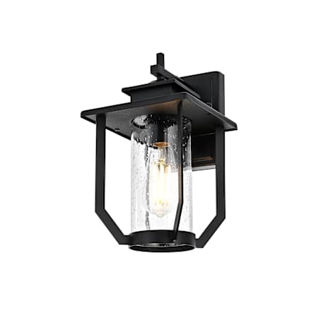 Elegant Lighting Sepviva 13" Tall Outdoor Wall Sconce Black