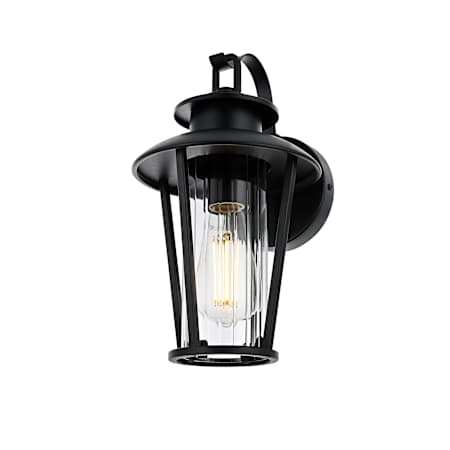 Elegant Lighting Wensley 13" Tall Outdoor Wall Sconce Black