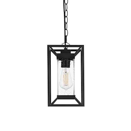 Elegant Lighting Willington 7" Wide Outdoor Mini Pendant Black