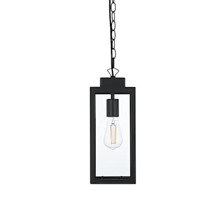 Elegant Lighting Hilton 6" Wide Outdoor Mini Pendant Black