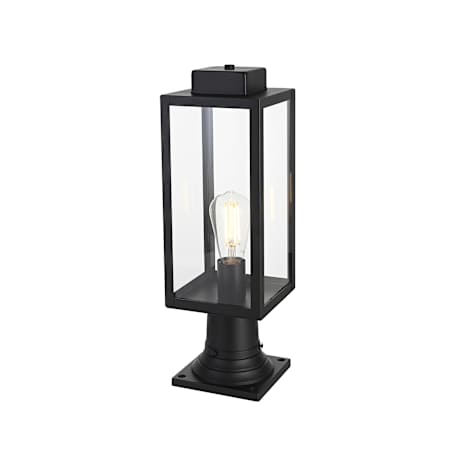 Elegant Lighting Hilton 19" Tall Post Light Black