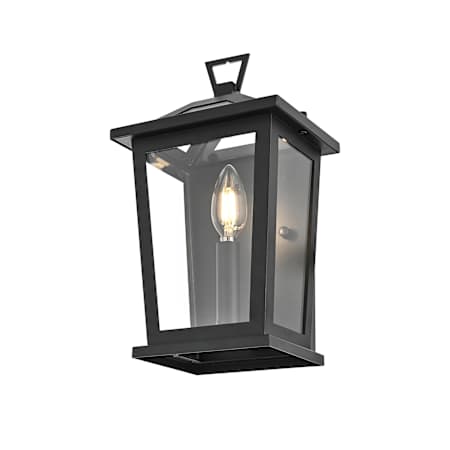 Elegant Lighting Richmond 12" Tall Outdoor Wall Sconce Black