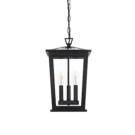 Elegant Lighting Cayman 3 Light 10" Wide Outdoor Mini Pendant Black