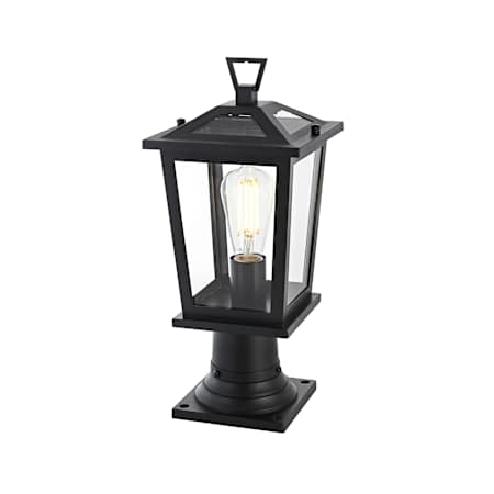 Elegant Lighting Cayman 17" Tall Post Light Black