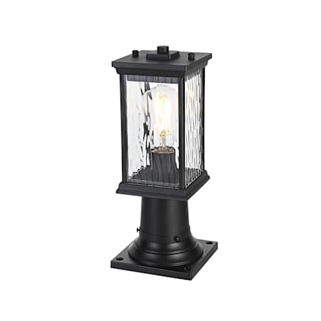 Elegant Lighting Mascher 14" Tall Post Light Black
