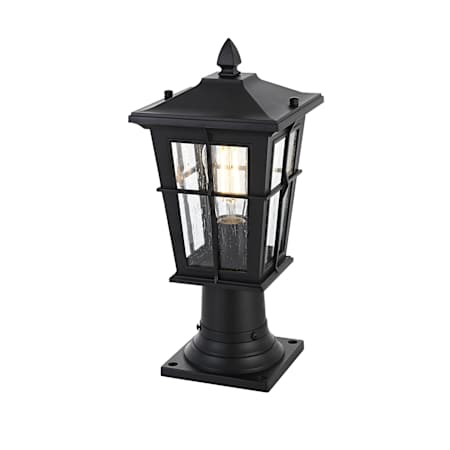 Elegant Lighting Bodine 16" Tall Post Light Black