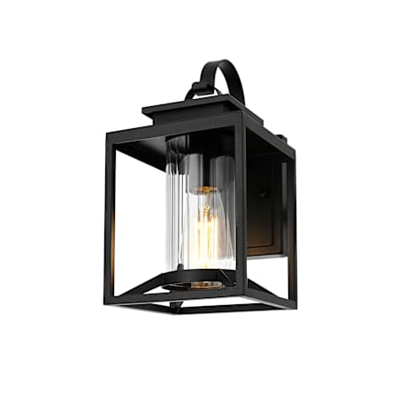 Elegant Lighting Witte 13" Tall Outdoor Wall Sconce Black