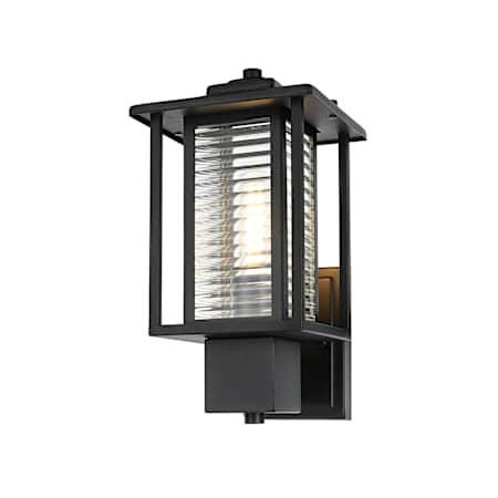 Elegant Lighting Bouvier 14" Tall Outdoor Wall Sconce Black