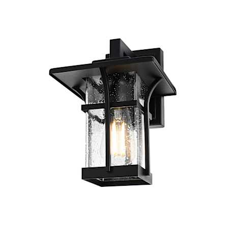 Elegant Lighting Woodstock 11" Tall Outdoor Wall Sconce Black
