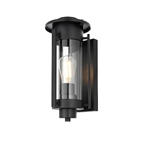 Elegant Lighting Bucknell 15" Tall Outdoor Wall Sconce Black
