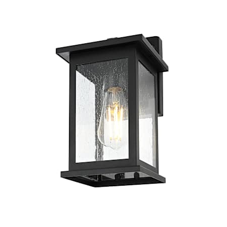 Elegant Lighting Ringgold 12" Tall Outdoor Wall Sconce Black