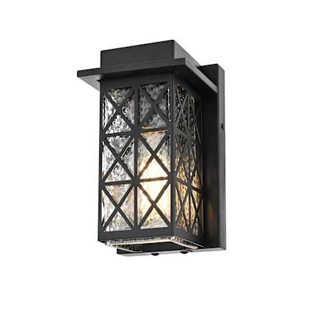Elegant Lighting Wildey 9" Tall Outdoor Wall Sconce Black
