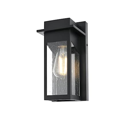 Elegant Lighting Dunton 11" Tall Outdoor Wall Sconce Black