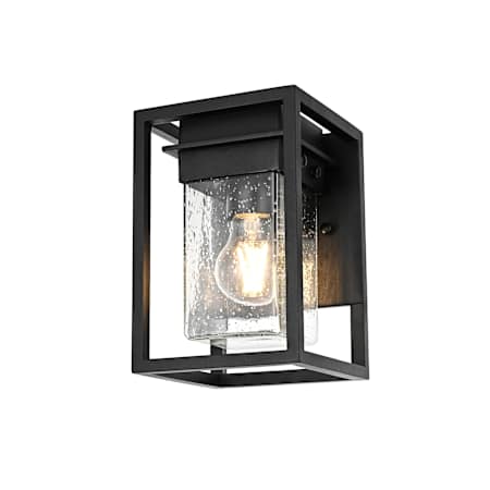 Elegant Lighting Morse 9" Tall Outdoor Wall Sconce Black