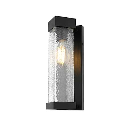 Elegant Lighting Swain 14" Tall Outdoor Wall Sconce Black