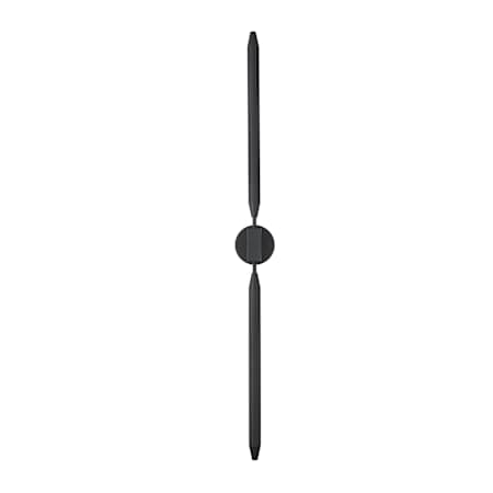Elegant Lighting Odin 2 Light 50" Tall Outdoor Wall Sconce Black