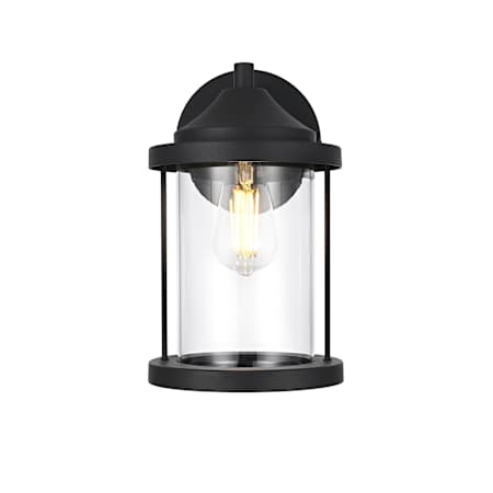 Elegant Lighting Roy 12" Tall Outdoor Wall Sconce Black
