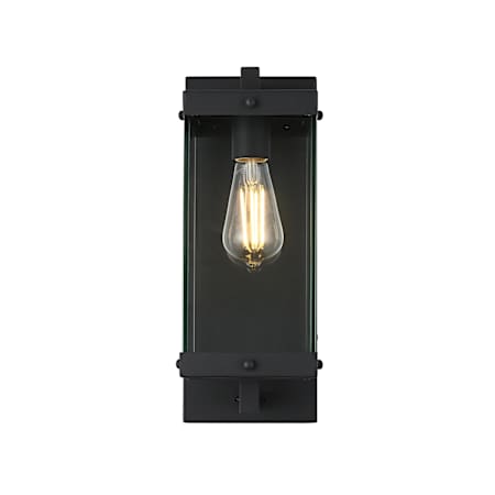 Elegant Lighting Julien 15" Tall Outdoor Wall Sconce Black