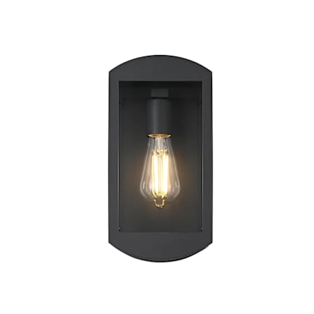Elegant Lighting Miles 12" Tall Outdoor Wall Sconce Black
