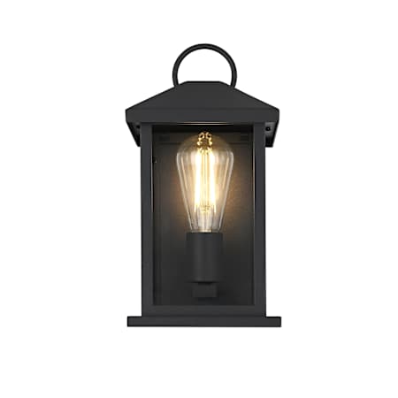 Elegant Lighting Neil 12" Tall Outdoor Wall Sconce Black