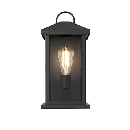 Elegant Lighting Neil 15" Tall Outdoor Wall Sconce Black