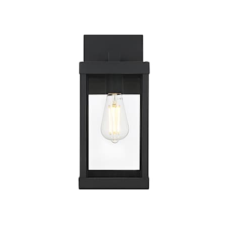 Elegant Lighting Peter 14" Tall Outdoor Wall Sconce Black