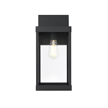 Elegant Lighting Peter 18" Tall Outdoor Wall Sconce Black