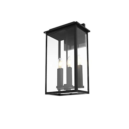 Elegant Lighting Kaysen 4 Light 21" Tall Outdoor Wall Sconce Black