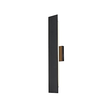 Elegant Lighting Waylen 24" Tall Outdoor Wall Sconce Black