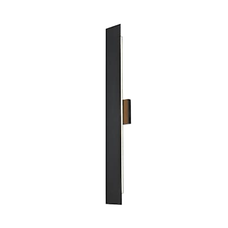 Elegant Lighting Waylen 34" Tall Outdoor Wall Sconce Black