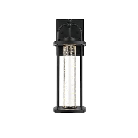 Elegant Lighting Zev 15" Tall Outdoor Wall Sconce Black