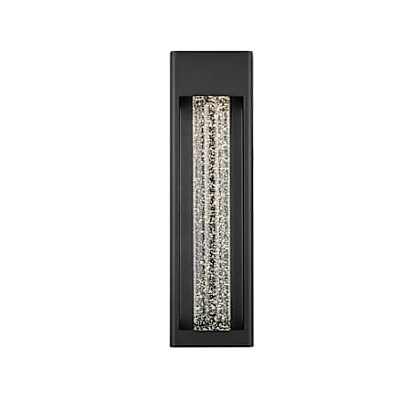 Elegant Lighting Amaris 19" Tall Outdoor Wall Sconce Black