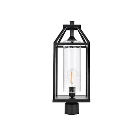Elegant Lighting Zora 21" Tall Post Light Black
