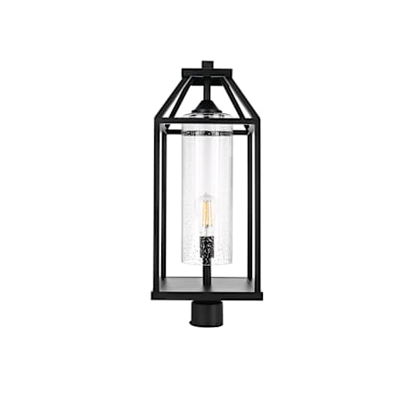 Elegant Lighting Zora 26" Tall Post Light Black