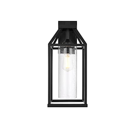 Elegant Lighting Zora 19" Tall Outdoor Wall Sconce Black