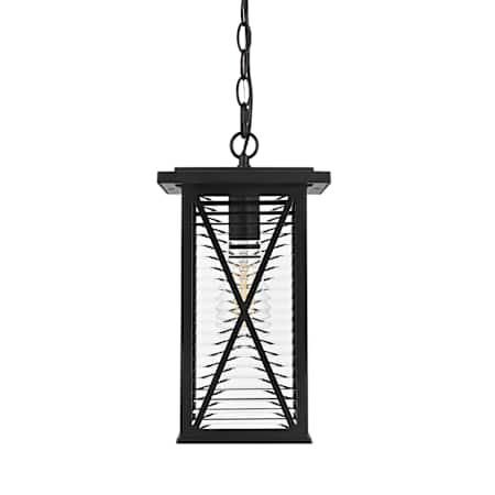 Elegant Lighting Jada 8" Wide Outdoor Mini Pendant Black
