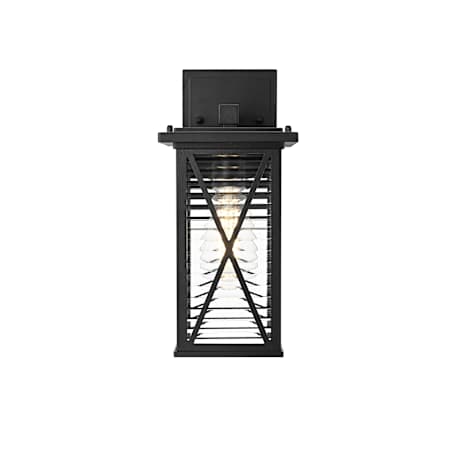 Elegant Lighting Jada 12" Tall Outdoor Wall Sconce Black