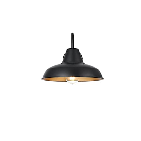 Elegant Lighting Tinsley 10" Tall Outdoor Wall Sconce Black
