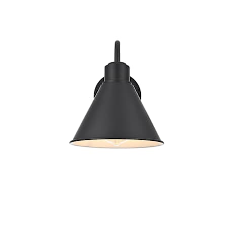 Elegant Lighting Colton 10" Tall Outdoor Wall Sconce Black