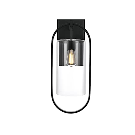 Elegant Lighting Jaxson 24" Tall Outdoor Wall Sconce Black