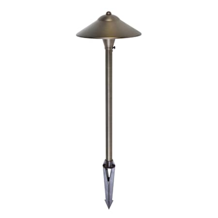 Elegant Lighting Single Aera 12V Center Mount Path Light Antique Brass