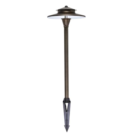 Elegant Lighting Single Aera 12V Center Mount Path Light Antique Brass